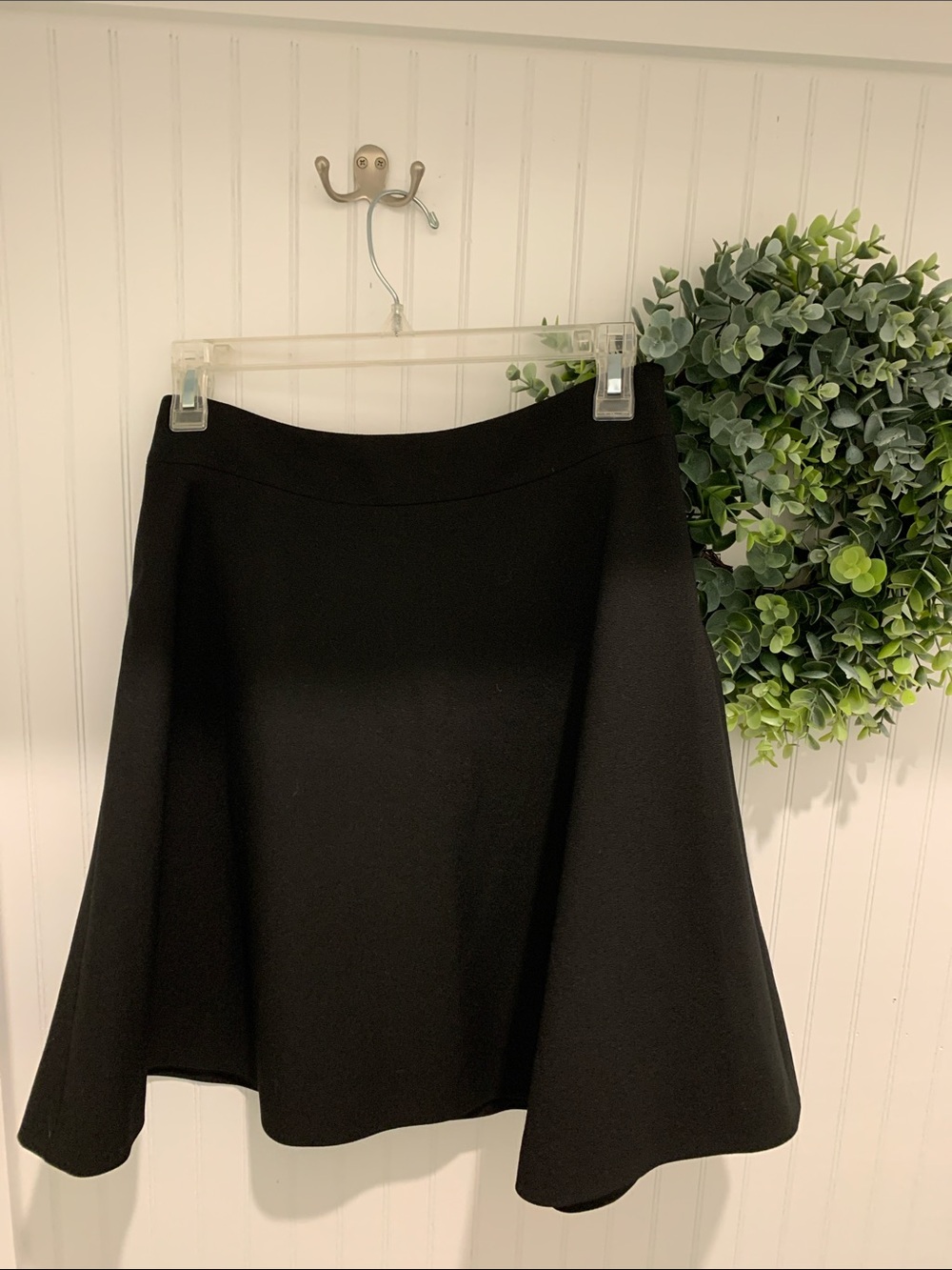 RED Valentino Black Flared Skater Skirt M NWOT lined
